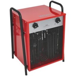 kaiserkraft Aquecedor elétrico, 15000 W, 15 kW, CxLxA 410 x 550 x 360 mm, Aquecedor elétrico, 15000 W, 15 kW, CxLxA 410 x 550 x 360 mm. Potência de aquecimento ajustável até 15.000 watts (15 kW). Termóstato para a regulação e ajuste da temperatura desejad