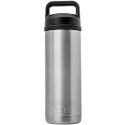 Yeti Rambler Bottle 18oz Chug Cap, Stainless Steel, garrafa térmica com bico para beber, 532 ml