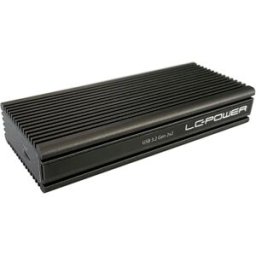 Caixa Externa USB-C p/ Discos Rígidos SSD (Preto) - LC-POWER