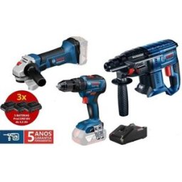Kit 3 Máquinas Full Charge 18V Bosch XL2
