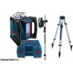 Nível Laser Giratório 500m Bosch GRL 500 HV + LR50 + BT170 + GR 240