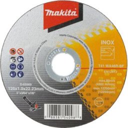 Disco de corte 125 x 1,0 x 22,23 mm, WA46R, 10 peças Makita D-65969-10