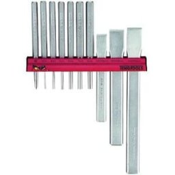 Kit de Punções e Cinzeis c/ Rack de Parede 10Pcs Teng Tools WRPC10