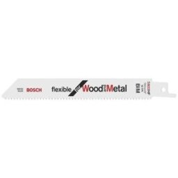 Lâmina de serra sabre S 922 HF Flexible for Wood and Metal 150 mm Bosch 2608656039