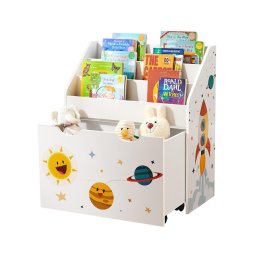 Estante infantil ANET branca com gaveta
