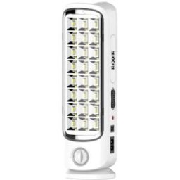 Lâmpada 24 LEDs Recarregável "Anti black-out" 6000K 7,5W 480Lm (Branco) - REXER