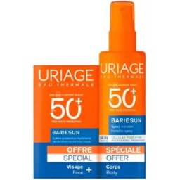 Uriage Bariesun Creme Hidratante (SPF50+) 50ml + Spray Invisível (SPF50+) 200ml