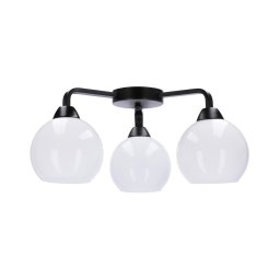 Candelabro integrado CALDERA 3xE27/60W/230V preto