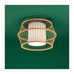 Eglo 390232 - Iluminação de teto MONTERROSO 1xE27/40W/230V bambu