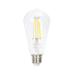 Lâmpada LED com regulação FILAMENT ST64 E27/6W/230V 6500K - Aigostar