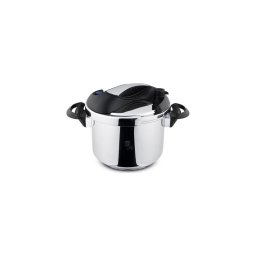 Panela de pressão TURBO 6 l inox/preto