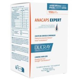 Ducray Anacaps Expert Queda de Cabelo Crónica 60 cápsulas + OFERTA 30 cápsulas