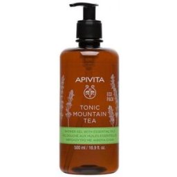 Apivita Tonic Mountain Tea Gel Banho Com Óleos Essenciais 500ml