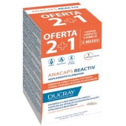 Ducray Anacaps Reactiv Queda de Cabelo Reativo 90 cápsulas Preço Especial