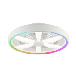 Brilliant - Ventilador de teto LED RGBW GAIANO LED/48W/230V branco + comando