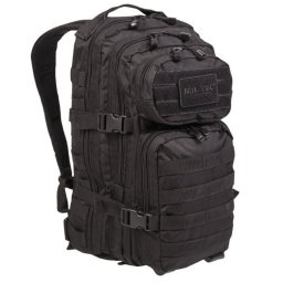 Mil-Tec US ASSAULT PACK SM mochila preta 20l 14002002