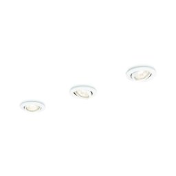 Philips 59243/31/E7 - CONJUNTO 3x Iluminação embutida ENIF 1xGU10/50W/230V