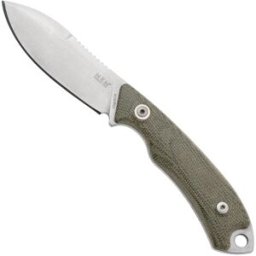 MKM Knives MKM Pocket Tango 1 Nessmuk PT1-GC Green Canvas Micarta faca fixa, David C. Andersen design