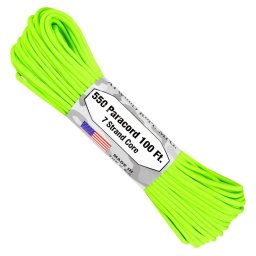 CORDÃO PARACORD 550 ARM 100' Verde Neon S18-VERDE NEON