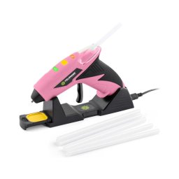 Fieldmann - Pistola de cola quente sem fios 4V 1500 mAh rosa