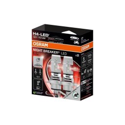 Pack de 2 lâmpadas LED para automóvel NIGHT BREAKER SPEED H4 P43T/14W/12V 6000K - Osram