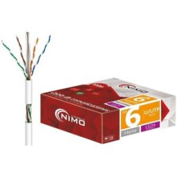Bobine Cabo UTP Rigido CAT6 LSZH Branco (100 mts) - NIMO