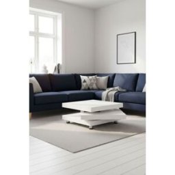 Presentes Miguel Mesa de centro Move Tripla Prateleira Branco 60cm