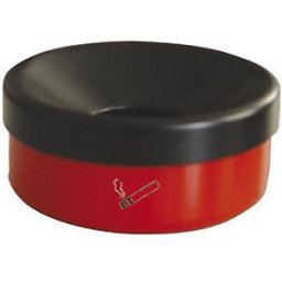 kaiserkraft Cinzeiro de mesa Rondo, capacidade 0,2 l, vermelho, Cinzeiro de mesa Rondo, capacidade 0,2 l, vermelho. Moldado sem emendas - estável e elegante. Borda larga impede a queda de cigarros. A versão em aço inoxidável pode ir à máquina de lavar lou
