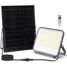 AIGOSTAR Kit Projector LED 200W CCT 3000/4000/6000K c/ Sensor + Painel Solar (IP66)