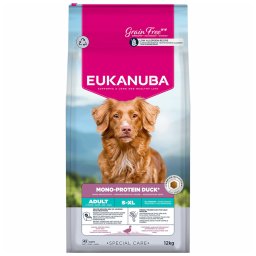 12kg Special Care Mono-Protein Adult pato Eukanuba ração para cão