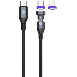 iS Cabo USB-C - USB-C / USB-C - Lightning com Ponta Removível