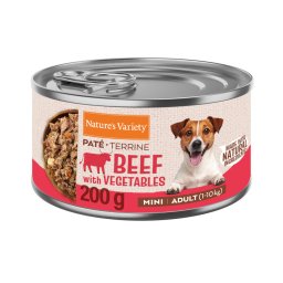 12x200g Paté Mini Adult vaca Nature's Variety comida húmida para cães