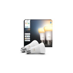 Pack de 2 lâmpadas LED dimerizáveis Philips Hue WHITE AMBIANCE E27/6W/230V 1000-20000K