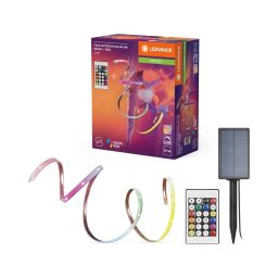 Ledvance - Fita solar LED RGB regulável FLEX 3m LED/1,2W/3,7V IP44 + comando remoto