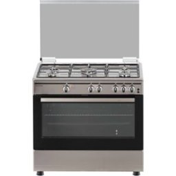 Fogão a Gás Panorâmico 5 Zonas + Forno 91L TFF9062XGP.2 (Inox) - TELEFAC