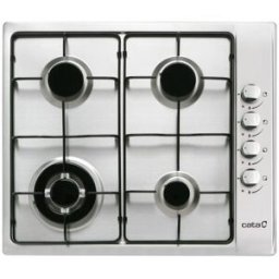 Placa a Gás Embutida 4 Zonas GI 6031 X (Preto/ Inox) - CATA