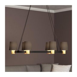 Eglo 43782 - Candelabro suspenso EDALE 6xE27/40W/230V