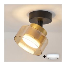 Brilagi - LED Spot AURA LUX 1xGX53/30W/230V Ø 13 cm preto/dourado