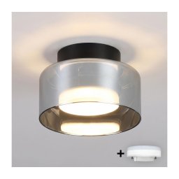 Brilagi - LED Luminária de embutir AURA LUX 1xGX53/30W/230V Ø 13 cm preta/fumê