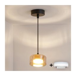 Brilagi - LED Lustre suspenso por cabo AURA LUX 1xGX53/30W/230V preto/dourado