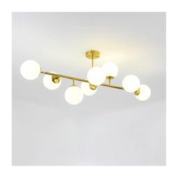 Lustre com haste DORADO 8xE14/40W/230V dourado