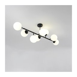 Lustre com haste DORADO 8xE14/40W/230V preto