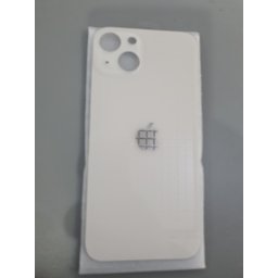 Tampa traseira de substituição em vidro para iPhone 13 branca