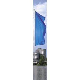 Mannus Mastro de bandeira em alumínio PIRAT , sem braço, altura acima do solo 7 m, Ø 75 mm, Mastro de bandeira em alumínio PIRAT, sem braço, altura acima do solo 7 m, Ø 75 mm. Braço rotativo que pode ser içado equipável posteriormente. Alumínio anodizado
