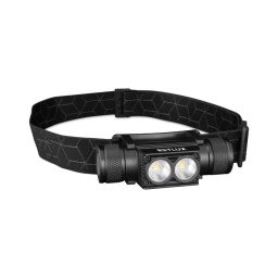 Retlux - Lanterna de cabeça recarregável LED, dimmer, alumínio, 2600 mAh, IP65