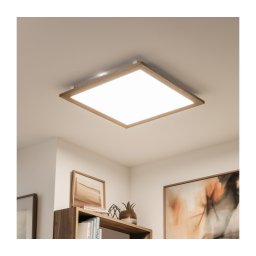 Eglo - Painel LED de sobrepor SALOBRENA LED/31W/230V castanho