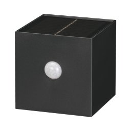 Retlux-LED Aplique de parede solar com sensor LED/1W/3,7V 1200 mAh IP44 preto
