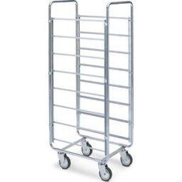 HelgeNyberg Carrinho para tabuleiros e caixas ESD , CxLxA 670 x 465 x 1585 mm, para 8 caixas, a partir de 5 unid., Carrinho para tabuleiros e caixas ESD, CxLxA 670 x 465 x 1585 mm, para 8 caixas, a partir de 5 unid. A versão ESD com revestimentos e rodas