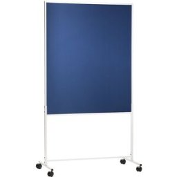 kaiserkraft Painel para conferências, móvel, forro em tecido, azul, AxLxP 1800 x 1000 x 500 mm, uma peça, Painel para conferências, móvel, forro em tecido, azul, AxLxP 1800 x 1000 x 500 mm, uma peça. Ideais para apresentações e conferências ou para pendur