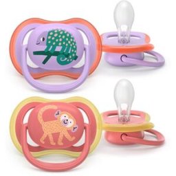 Philips Avent Ultra Air Chupeta Camaleão e Macaco 18m+